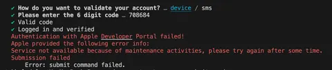 How to Solve Service not available because of maintenance activities, please try again after some time.